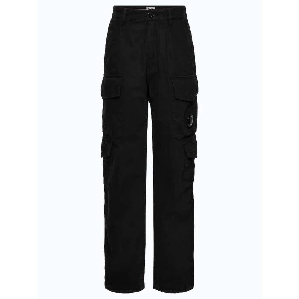 NEW C.P. COMPANY men's cargo vintage army structure pant in black